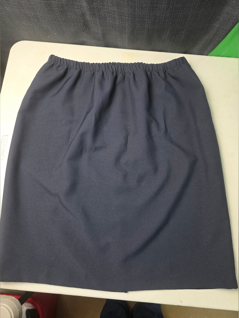 Vintage CB Women's 22WP Elastic Waist Polyester 26" Long Skirt With Back Slit